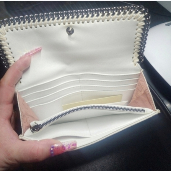 🍁🍂NWT Stella McCartney Falabella Flap Continental Wallet on a chain - Picture 4 of 9
